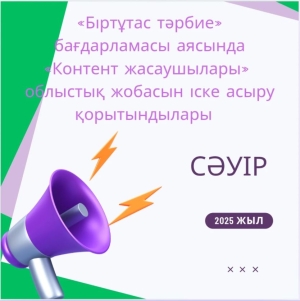 «Контент жасаушылары» облыстық жобасын іске асыру қорытындылары